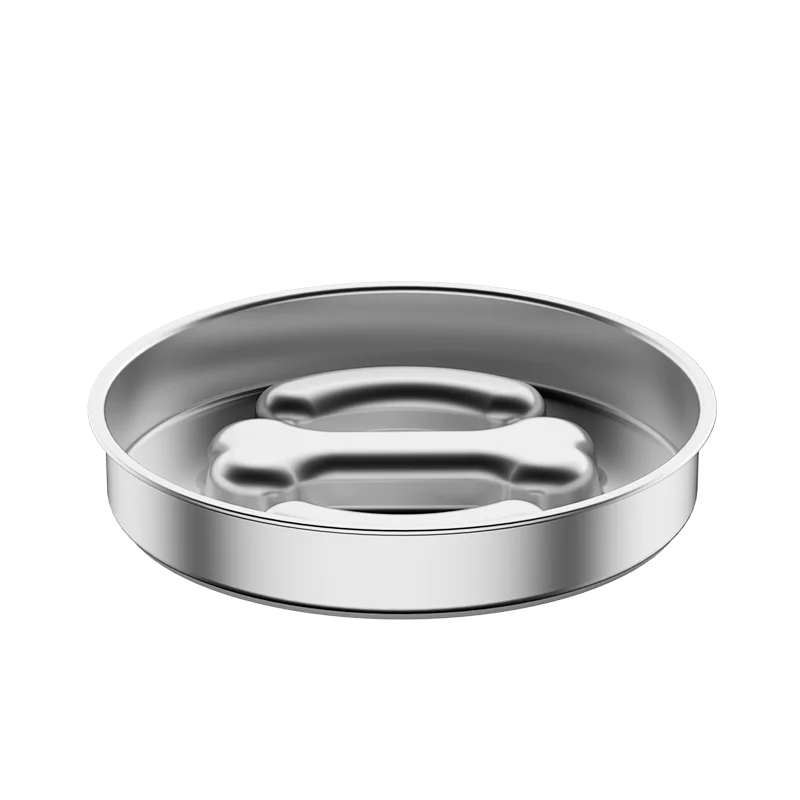 PUzzle Bowl Slow Feeder for Dogs, Stainless Steel Anti-Choking
