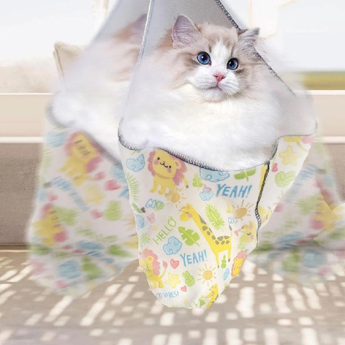 Cat Fixed Fabric Cartoon Printed Self-Adhesive Anti Scratch Anti
