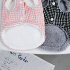 Warm Fashion Ins Winter Pet Dog Clothing Houndstooth Dog Coat