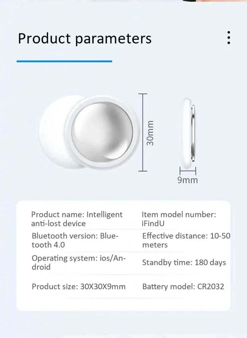 Mini GPS Tracker System Find My App Air Tag Smart Bluetooth