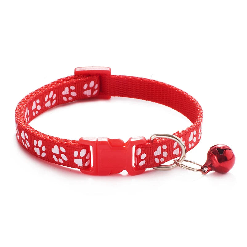 New Hot Pet for Cat Bell Collar Dog Print Cat Collar Multi-Color
