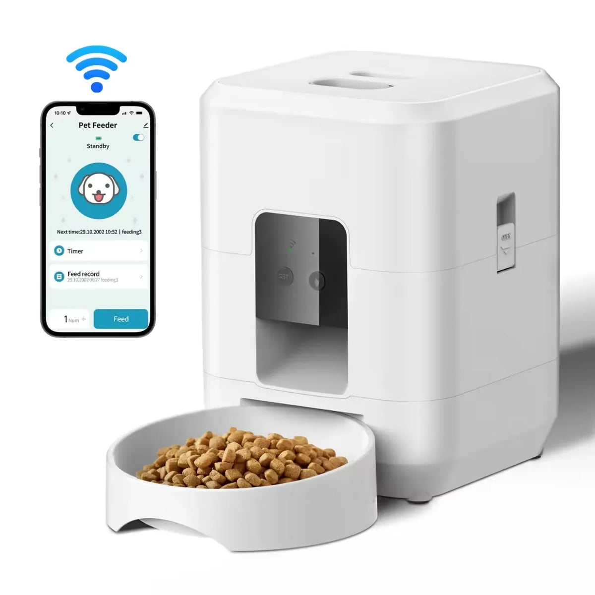 Smart Pet Feeder Automatic Cat Feeder Dog Slow Food Machine with