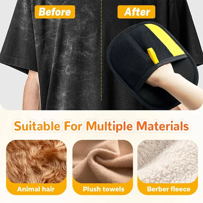 Double-Sided Pet Hair Remover Glove, Multi-Functional Pet Grooming