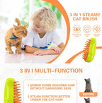 Dog Cat Steamy Brush Steam Brush Electric Sprayer for Massage Pet