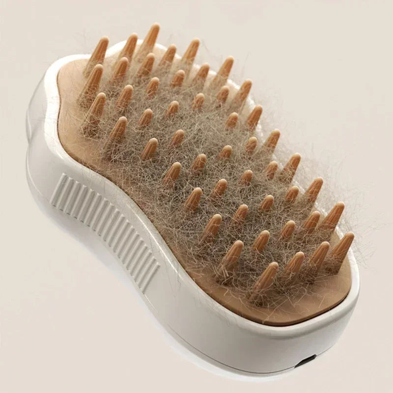 3In1Steampetdogbrushcat Steam Brush Electric Spray Cat Hair Brush Comb