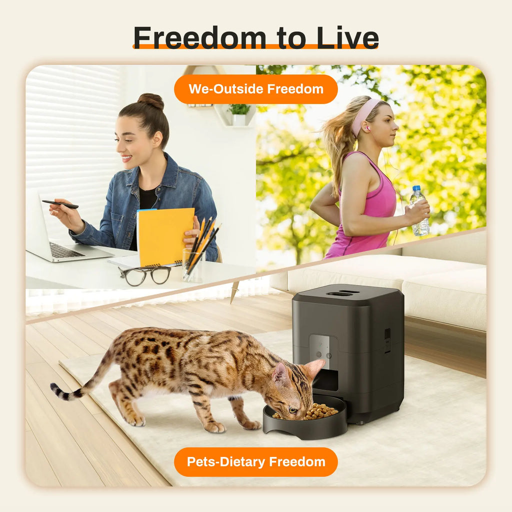 Smart Pet Feeder Automatic Cat Feeder Dog Slow Food Machine with