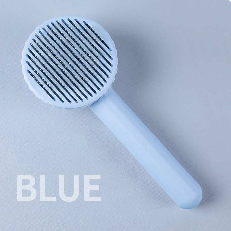 Pet Hair Removal Comb Cat Brush Self Cleaning Slicker Brush for