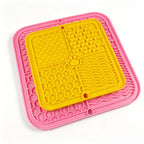 Pet Slow Feeder Licking Mat Food Grade Silicone Strong Suction Cup