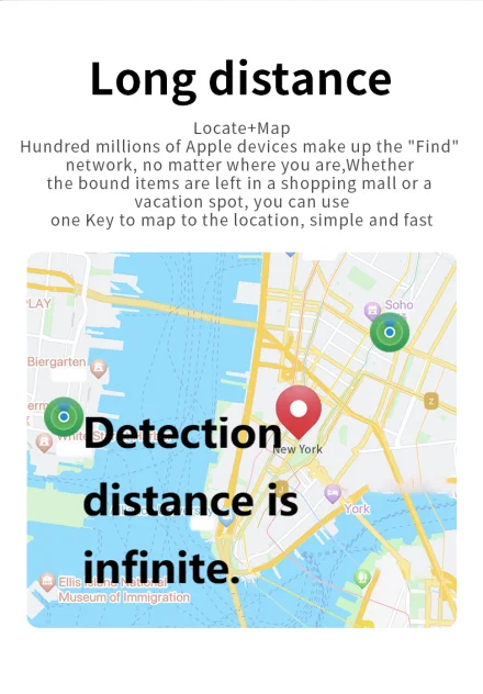 Jsptec Airtag Bluetooth GPS Trackers Ipx 5 Waterproof Sport