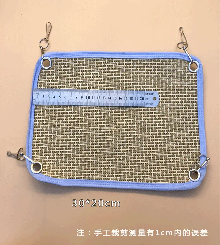 Small Animal Cooling Mat Hammock Hamster Flower Branch Mouse