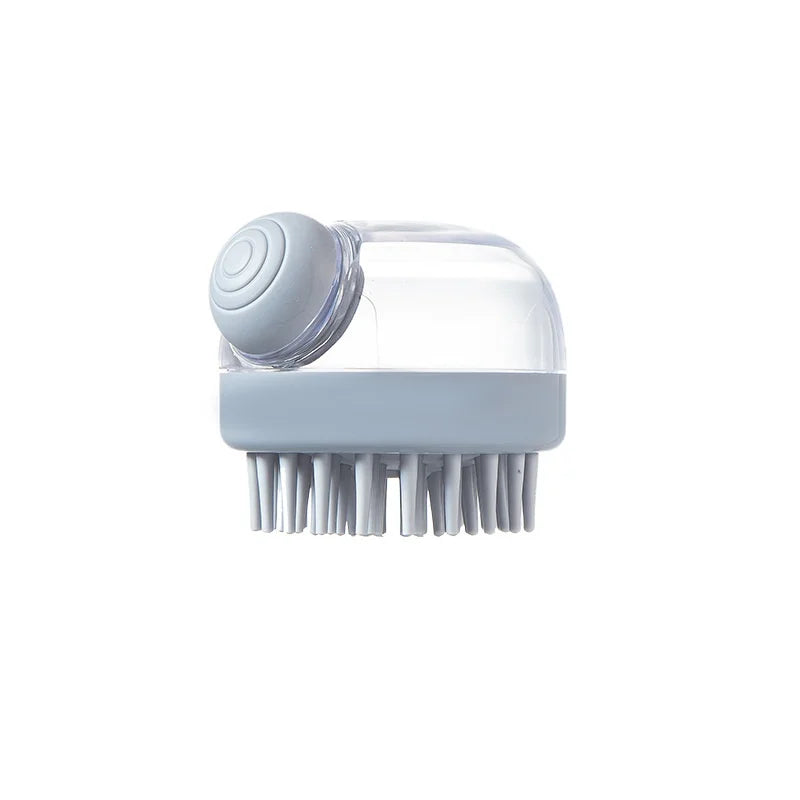 Soft Silicone Pet Bath Brush with Shampoo Dispenser Gentle Massage