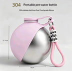 Dog Water Bottle Portable Pet Water Dispenser Removable Silicone