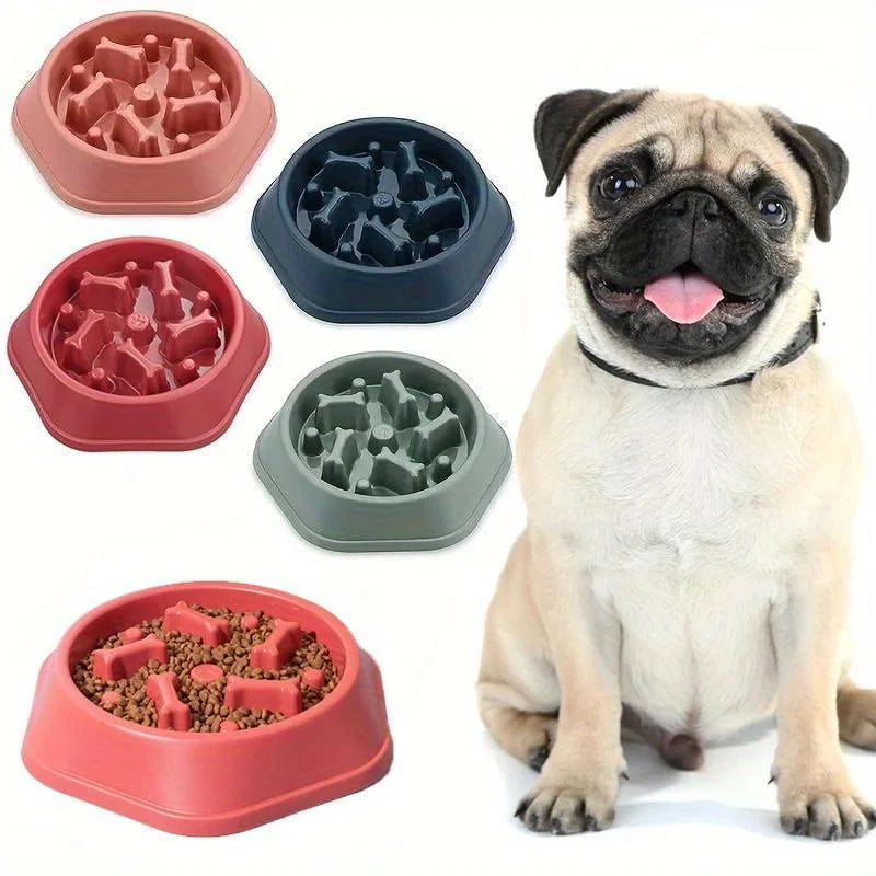 Dog Slow Feeder Bowl Anti-Choking Food Bowl for Dogs Slow Eating