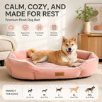 Dog Bed Orthopedic Plush Calming Sofa Pet Bed Donut Nest Soft