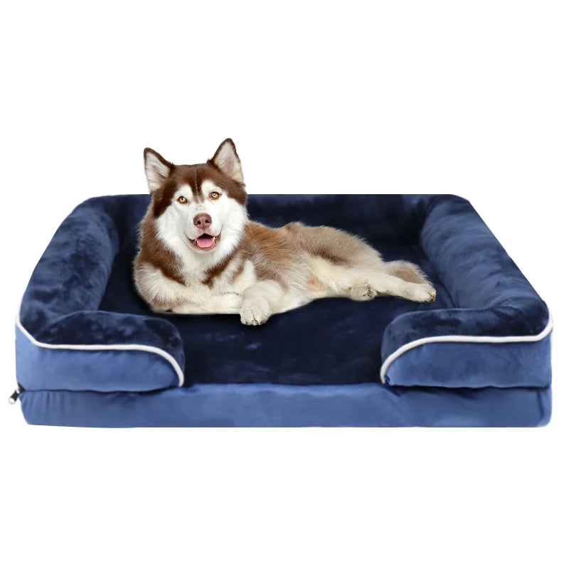 Extra Large Orthopedic Dog Bed Washable Sofa Bed, Support Foam Pet