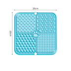 Pet Slow Feeder Licking Mat Food Grade Silicone Strong Suction Cup