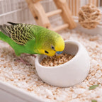 Ceramic Hamster Food Bowl Non-Slip Slanted-Edged Pet Feeding Bowl
