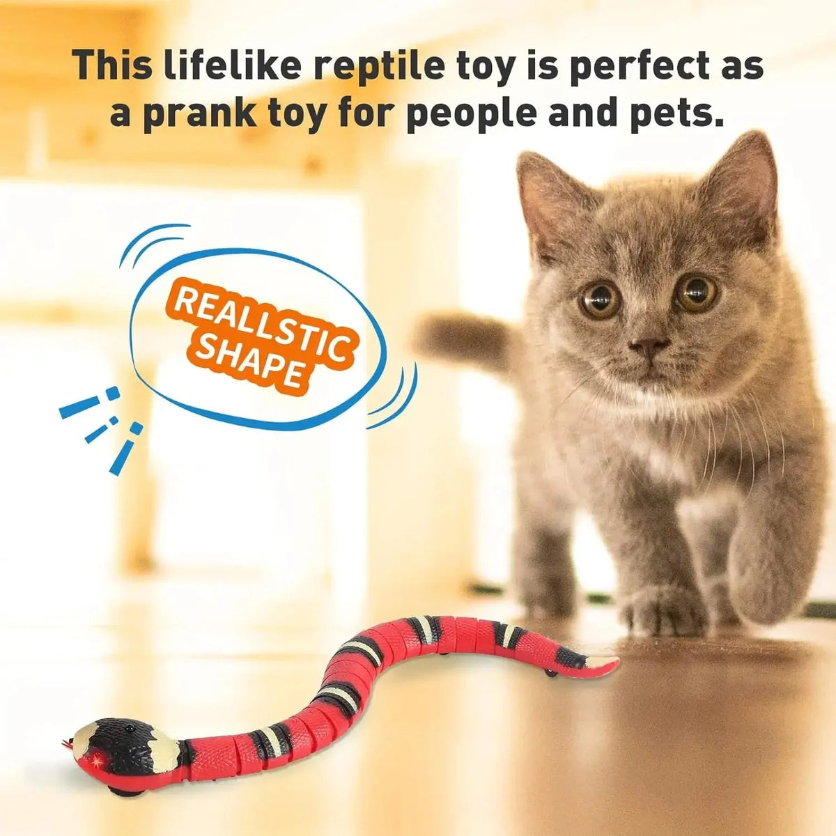 Smart Sensing Interactive Cat Toys Automatic Eletronic Snake Cat