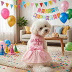 Dog Dress Girl Dog Clothes Pet Apparel Doggie Pink Bowknot Tulle
