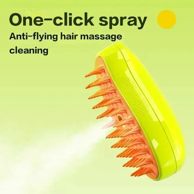 Dog Cat Steamy Brush Steam Brush Electric Sprayer for Massage Pet