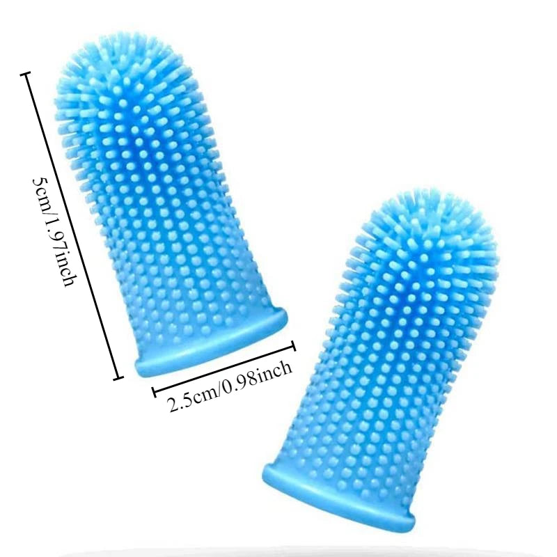 Super Soft Pet Finger Toothbrush for Dog and Cat Teeth Cleaning
