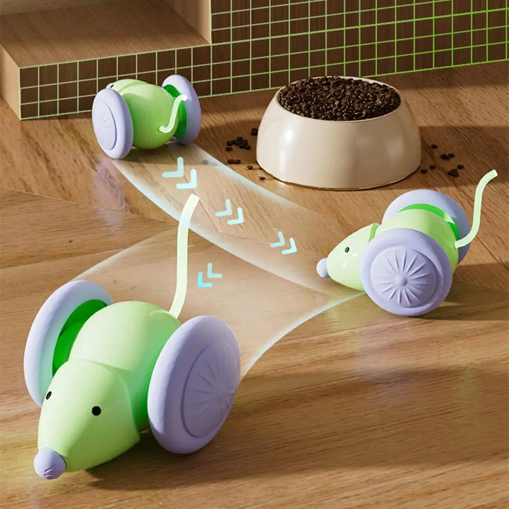 Robotic Mouse Toy With Usb Charging Cable Smart Mouse Car Toy