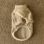 Pet Bottoming Shirt Teddy Beige Striped Vest Bichon Frise Winter