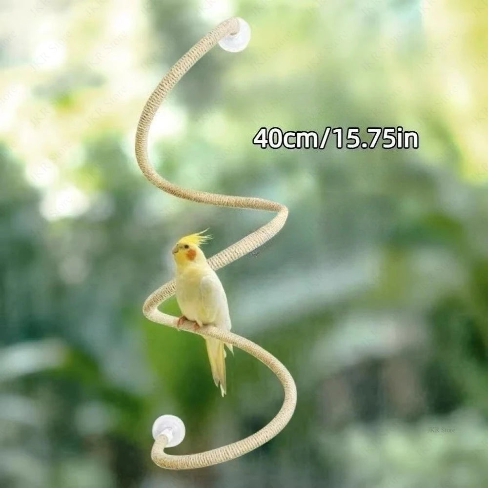 Bendable Bird Rope Perch Linen Climbing Toy Non Slip Grip with