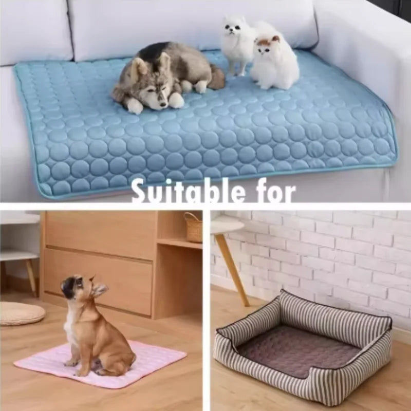 Dog Cooling Mat Summer Pet Cold Bed Extra Large for Small Big Dogs