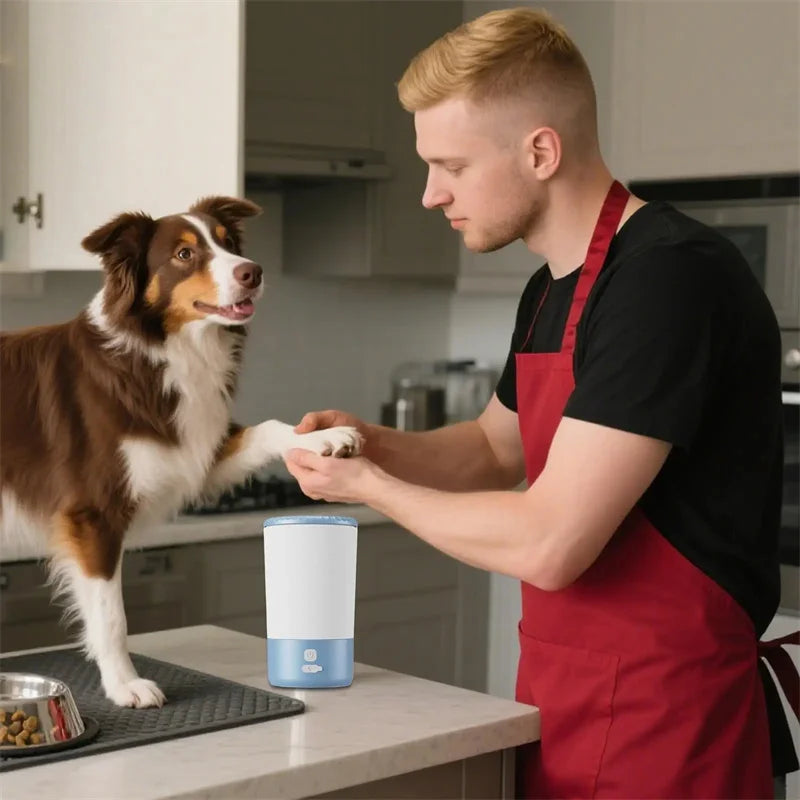 Pet Paw Cleaner Machine Automatic, Portable Dog Cat Washer Cup