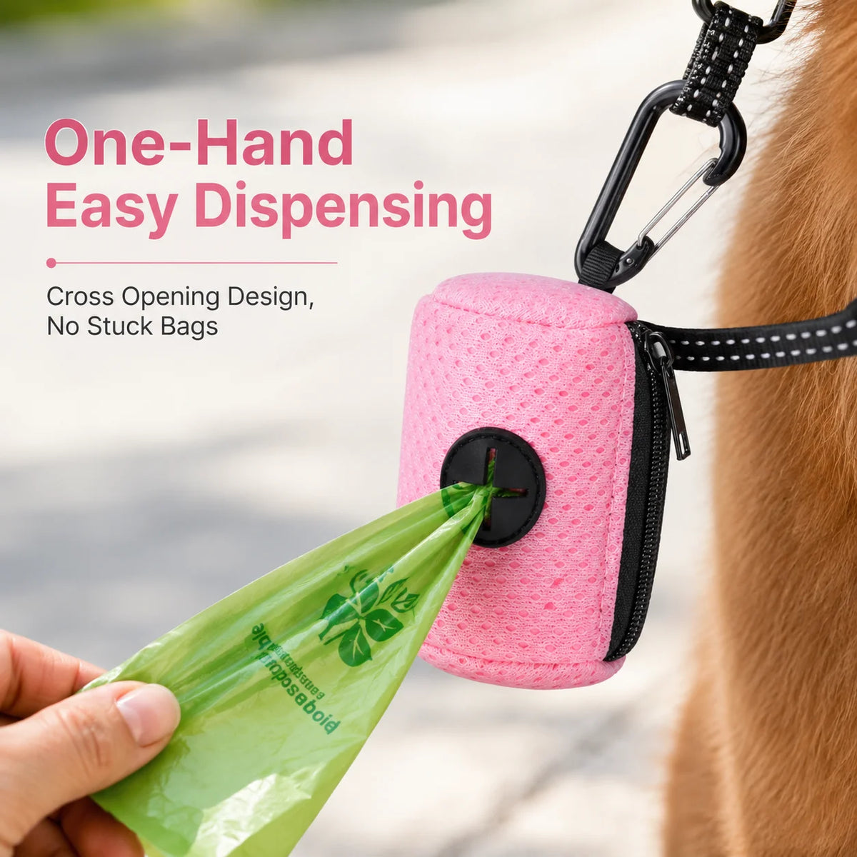 Portable Dog Waste Bag Dispenser & Holder