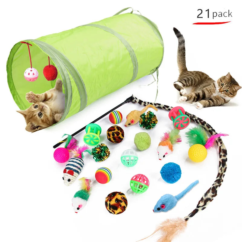 Cat Toy Variety Pack - Funny Sisal Mouse & Ball