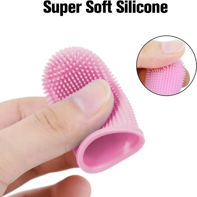 Super Soft Pet Finger Toothbrush for Dog and Cat Teeth Cleaning