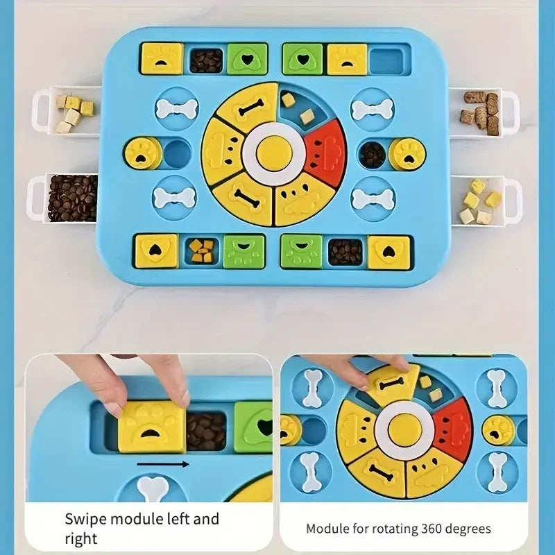Pet Slow Food Bowl Toys Pet Dogs and Cats Toys Multifunctional