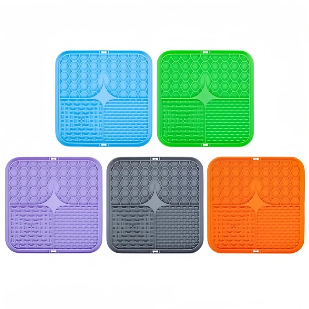 Pet Lick Silicone Mat with Suction Cup Slow Food Bowl Anti-Choking