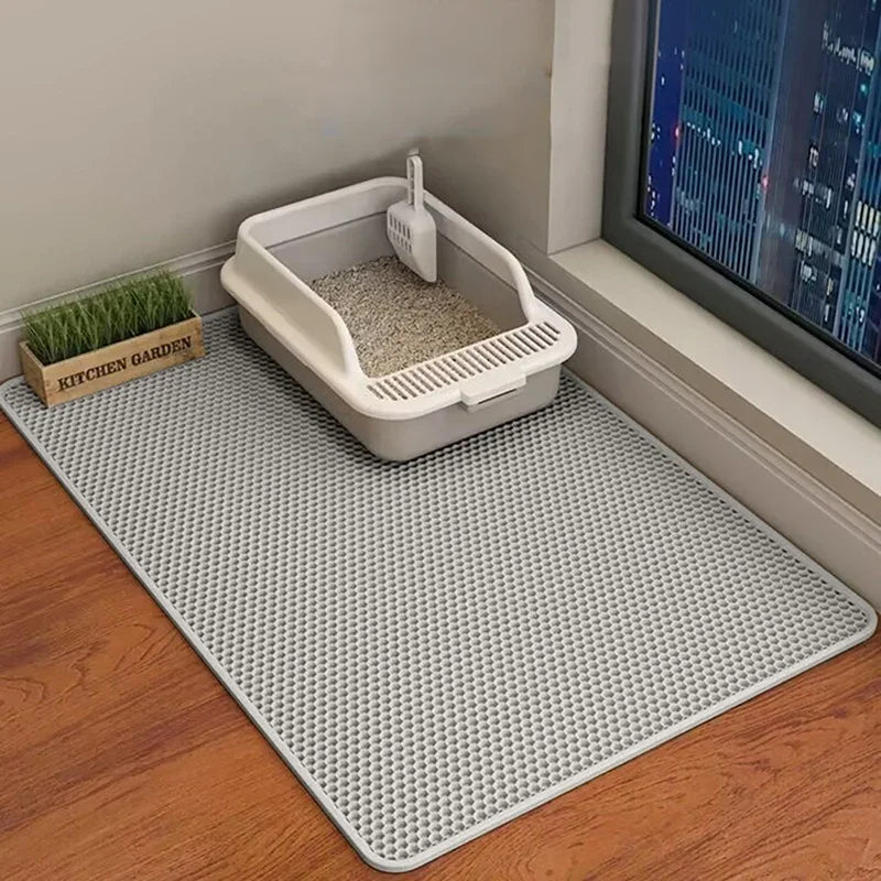 Large Size Cat Litter Mat-Advanced Honeycomb Double Layer