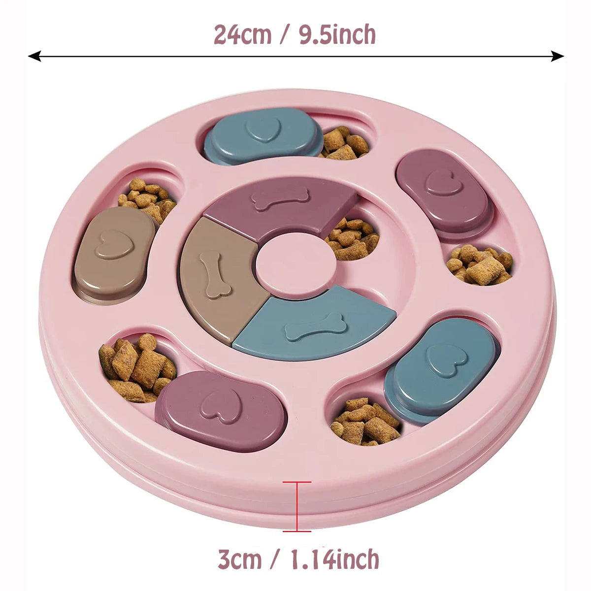 Dog Food Hiding Bowl, Slow Food Training, Dog Educational Toy to
