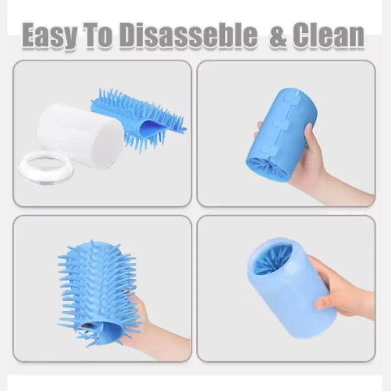 Pet Paw Cleaner Soft Silicone Foot Cleaning Brush Portable Pet
