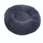 Super Soft Pet Dog Cat Bed Plush Full Size Washable Calm Bed Donut