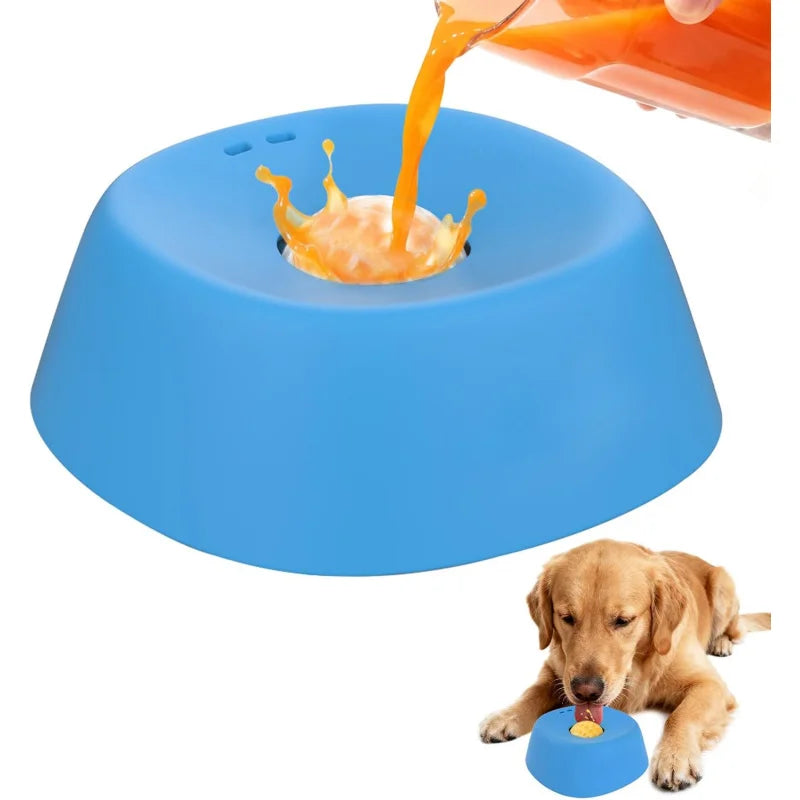 Anti-Choking Slow Feeder Dog Bowl Non-Slip 3/4 Cup - Lick Toy for