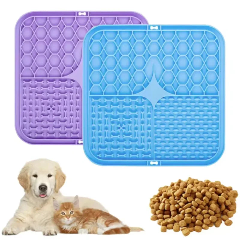Silicone Dog Lick Mat for Bathing and Training