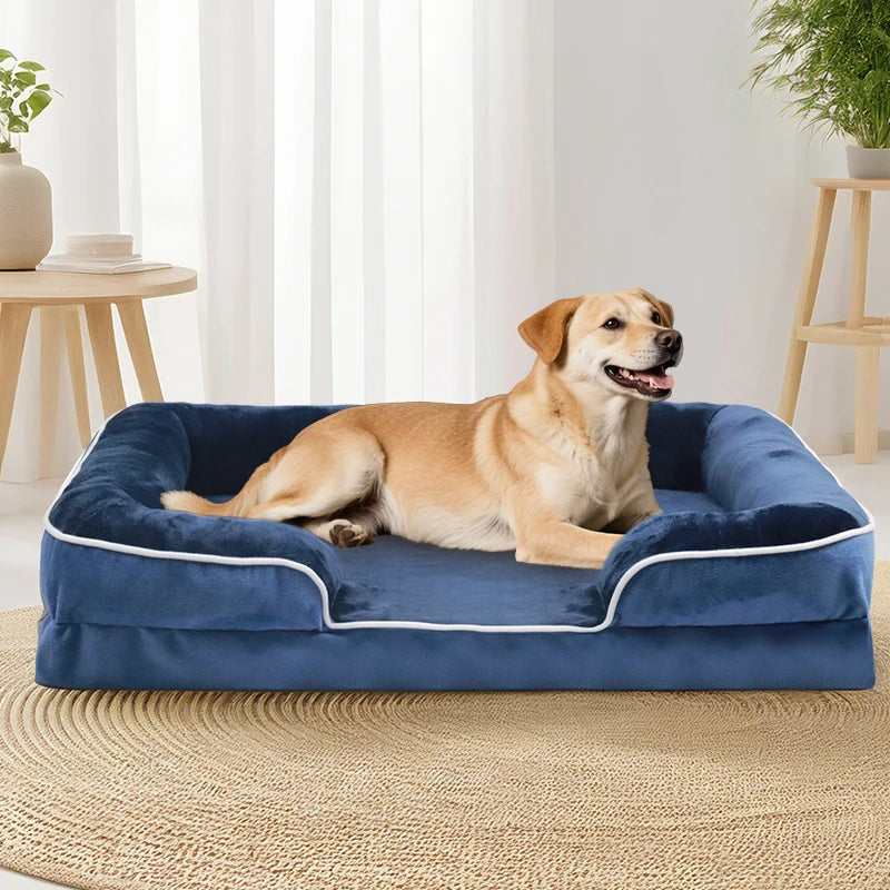 Extra Large Orthopedic Dog Bed Washable Sofa Bed, Support Foam Pet