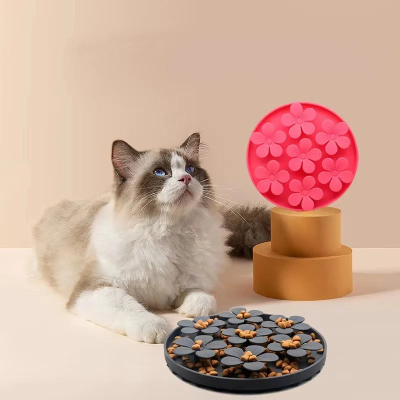 Pet Products Mat for Dogs Cats Slow Food Bowls with Suction Cup