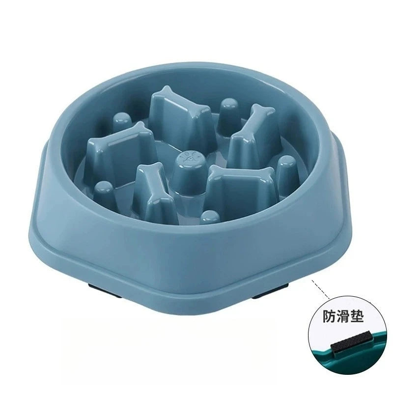 New Slow Feeder Dog Bowl Anti-Choking PUppy Food Bowl Anti-Slip