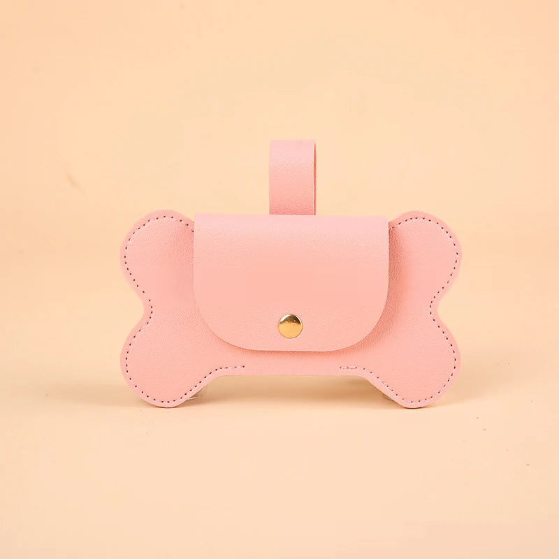 Faux Leather Portable Waste Bag Dispenser
