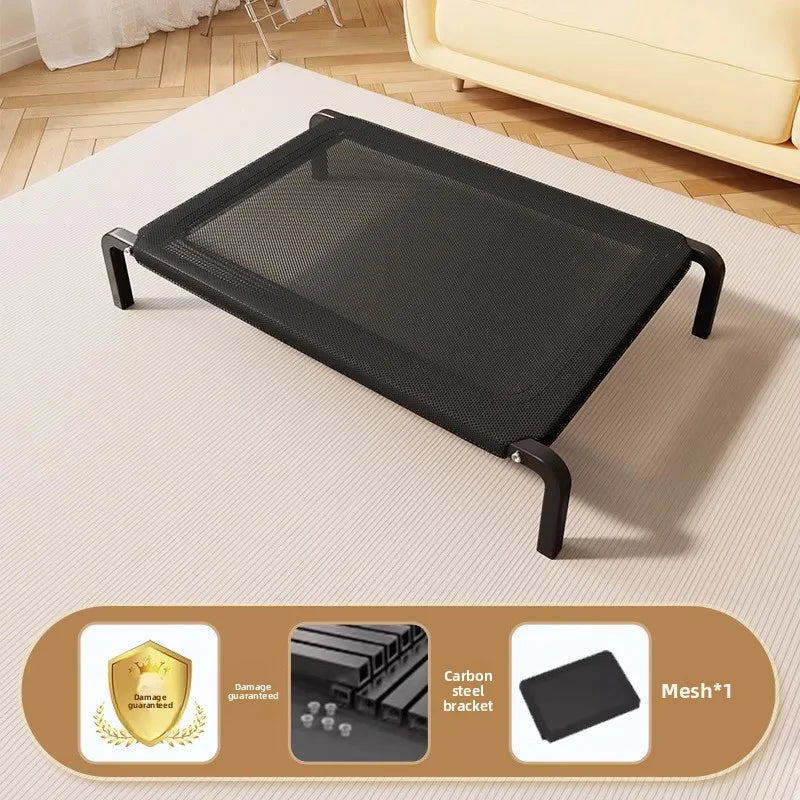 Cooling Elevated Dog Bed with Non-Slip Floor Protectors and
