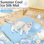 Dog Cooling Mat Summer Pet Cold Bed Extra Large for Small Big Dogs
