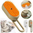 3 in 1 Steam Cat Brush Pet Hair Remover Vaporizer Grooming Comb