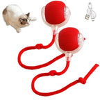 Cat Interactive Ball Toys Automatic Rolling Ball Faux Tail
