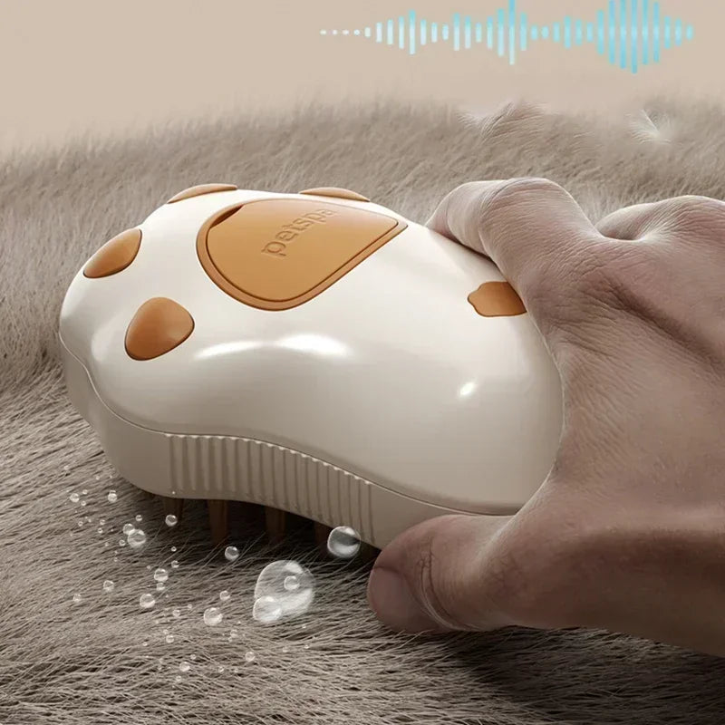 3In1Steampetdogbrushcat Steam Brush Electric Spray Cat Hair Brush Comb